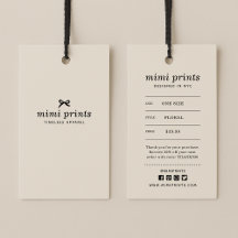 Etiqueta de travamento de vestuário com preço, tam