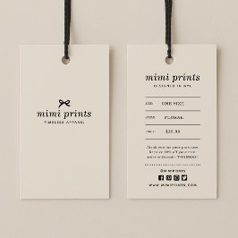 Etiqueta de travamento de vestuário com preço, tam