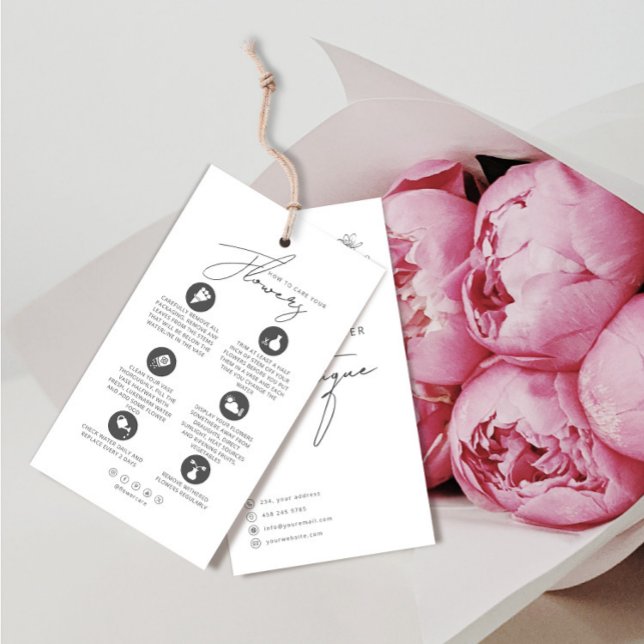 Etiqueta de travamento do flower-Care Placa floris (Criador carregado)