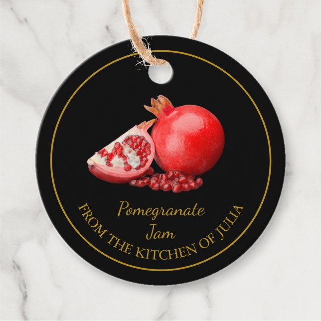 Etiqueta de travamento do Pomegranato Simples (Frente)