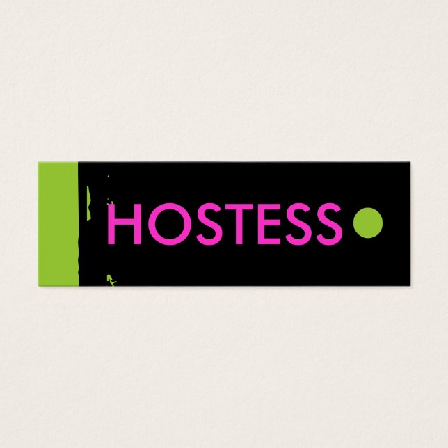 Etiqueta de travamento "HOSTESS" (Frente)