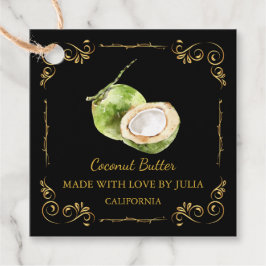Etiqueta de Travamento Quadrado da Manteiga de Coc
