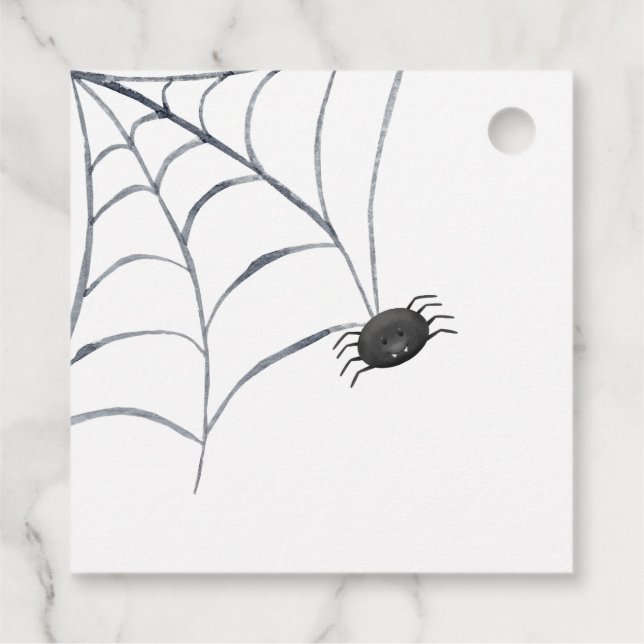 etiqueta de trick ou de bebida do halloween (Verso)