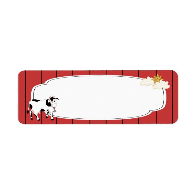 Etiqueta de Vaca Preta e Branca (Frente)