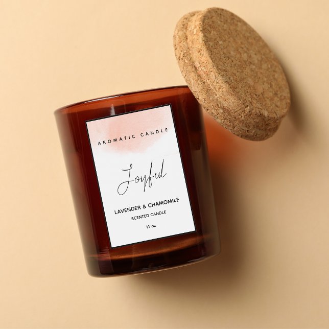 Etiqueta de Vela Censurada Elegante (Criador carregado)