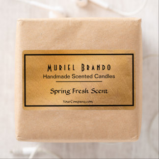 Etiqueta de Vela de Cobre Elegante V5 Candle Jar