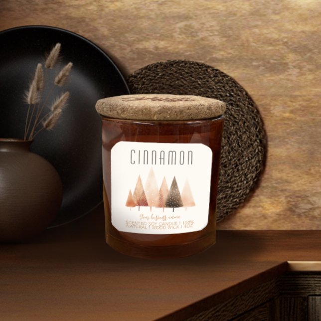 Etiqueta de Vela Frente de Feriado Elegante (Criador carregado)