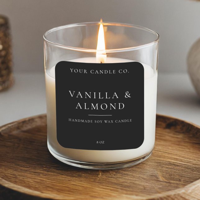 Etiqueta de Vela Minimalista (Criador carregado)