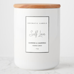 Etiqueta de Vela Perfumada Minimalista