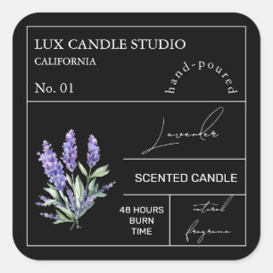 Etiqueta de Vela Perfumada por Lavanda