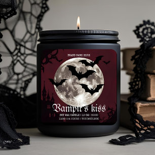 Etiqueta de Velas de Beijo de Halloween