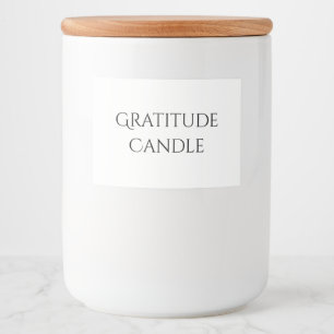 Etiqueta de Velas de Gratidão