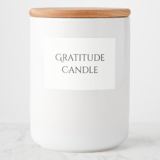 Etiqueta de Velas de Gratidão
