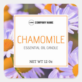 Etiqueta de Velas do Chamomile Flavor