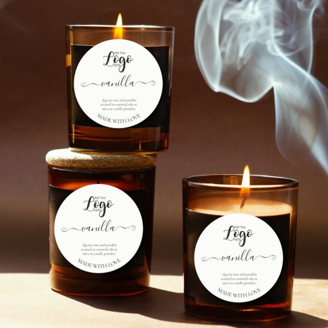Etiqueta de Velas Homemadas Personalizadas (Criador carregado)