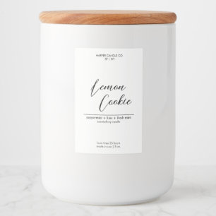 Etiqueta de Velas Personalizadas do Estilo de Cali