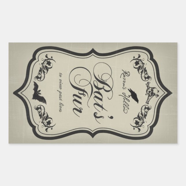 Etiqueta de Vestido de Furo Halloween (Frente)