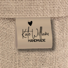 Etiqueta de vestuário personalizado do Kraft para 