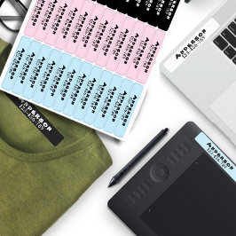 Etiqueta de vestuário personalizado para domicílio