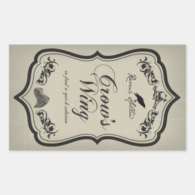 Etiqueta de Vinheta de Halloween do Halloween do C (Frente)