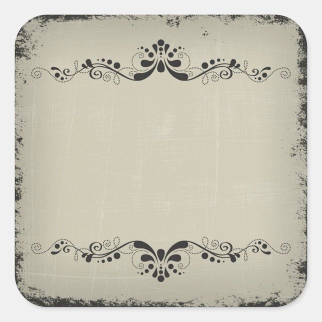 Etiqueta de Vinheta do Ecrã de Halloween do vazio (Frente)