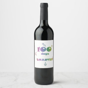 Etiqueta De Vinho 100 Dias Mais Inteligente - Pres