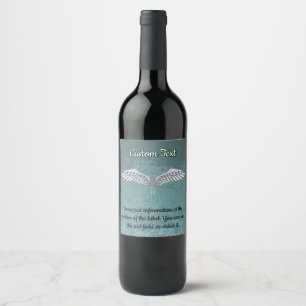 Etiqueta de Vinho das Cinzas Azuis