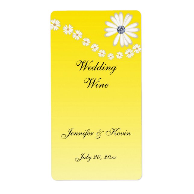 Etiqueta de Vinho de Casamento (Frente)