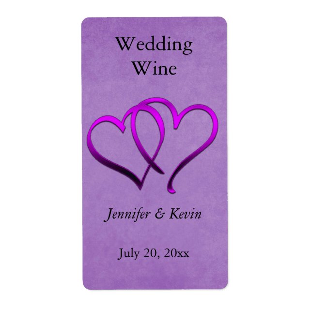 Etiqueta de Vinho de Casamento (Frente)