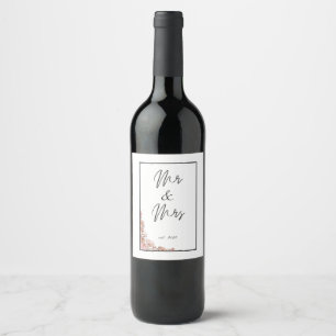 Etiqueta de Vinho de Casamento