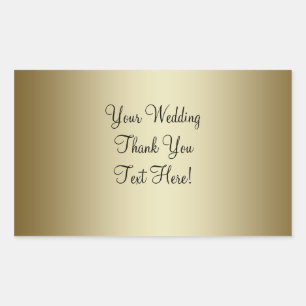 Etiqueta de Vinho de Casamento Dourado