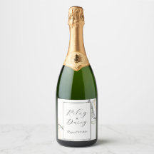 Etiqueta de Vinho de Casamento Personalizado