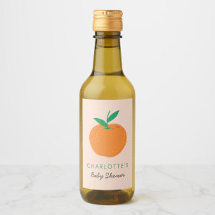Etiqueta de vinho de Chá de fraldas de laranja-bai