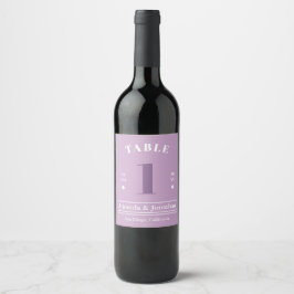 Etiqueta de Vinho de Cor da Lavanda da Tabela Casa