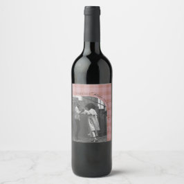 Etiqueta de Vinho de Férias Xadrez Rústico Moderno