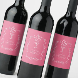 Etiqueta de vinho de Festa de aniversário Martini,