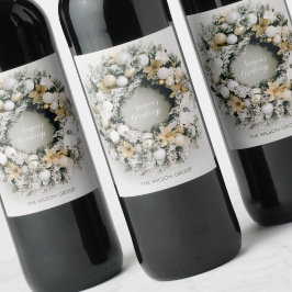 Etiqueta de Vinho de Natal