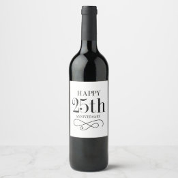 Etiqueta de Vinho do 25 Feliz