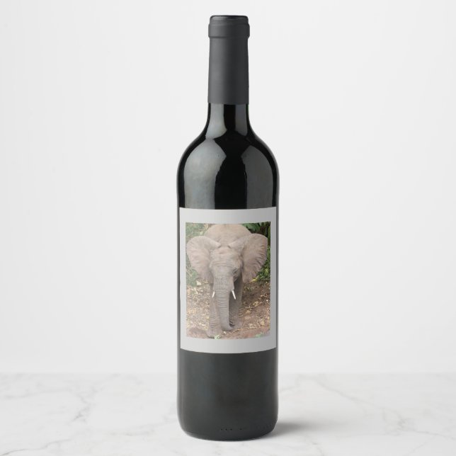 Etiqueta de Vinho Elefante (Frente)