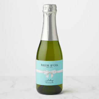 Etiqueta de Vinho Espumante Mini Bride & Co. para