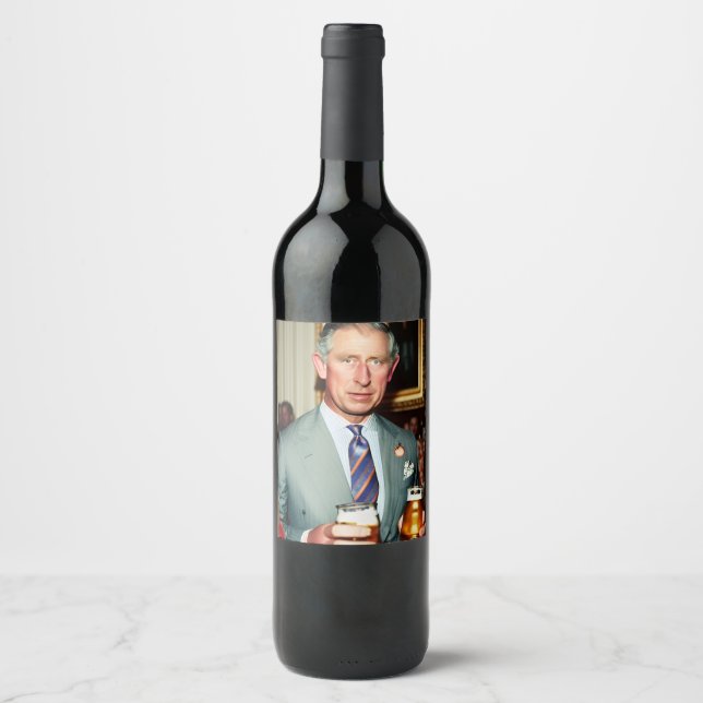 Etiqueta de vinho King Charles III (Frente)