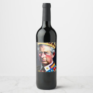 Etiqueta de vinho King Charles III