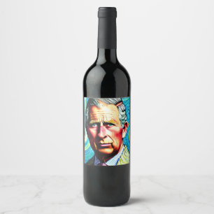 Etiqueta de vinho King Charles III
