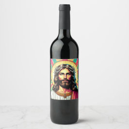 Etiqueta de vinho Kitsch Jesus!