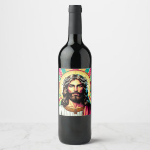 Etiqueta de vinho Kitsch Jesus!
