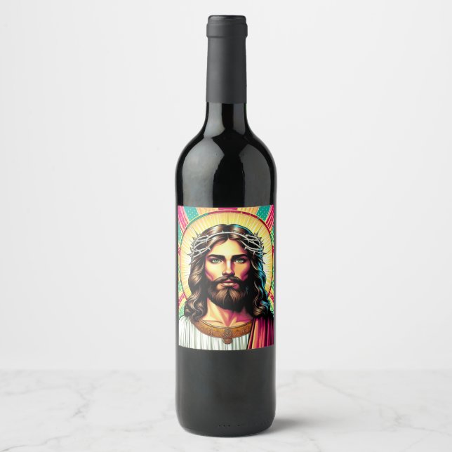 Etiqueta de vinho Kitsch Jesus! (Frente)