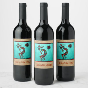 Etiqueta de vinho Kokopelli