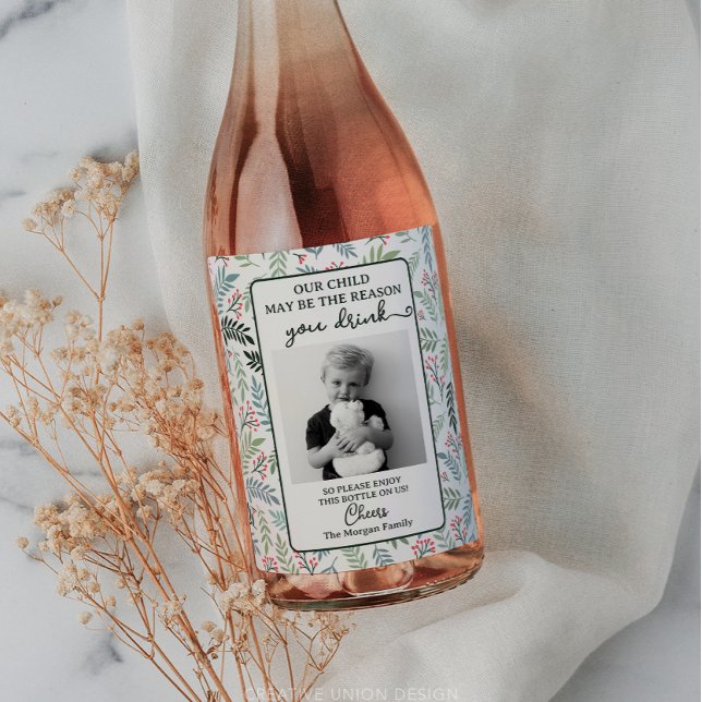 Etiqueta de Vinho para Presente Engraçado - Presen (Criador carregado)