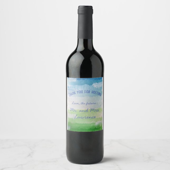 Etiqueta de Vinho Personalizada (Frente)