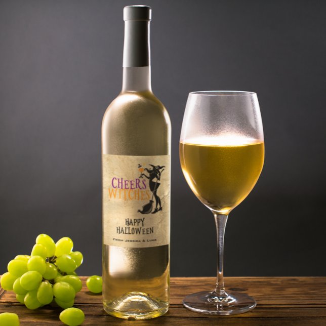 Etiqueta de Vinho Personalizada Anima Bruxas no Di (Criador carregado)